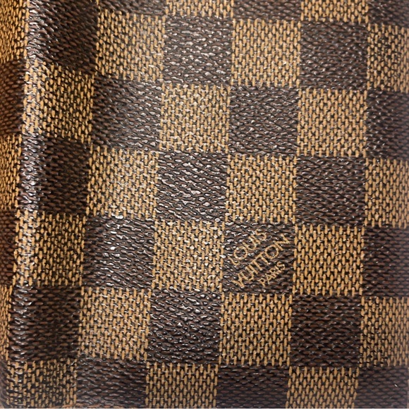 Louis Vuitton Damier Ebene Logo Print Wallet. Satin Dust Bag. - Picture 3 of 11